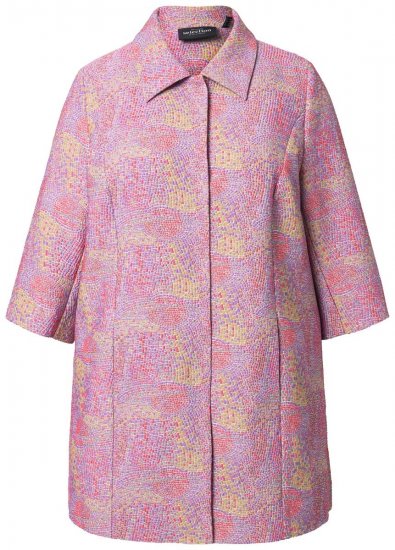 Ulla Popken 839708 Casaco Lilás - Jaquetas - Casacos plus size para mulher