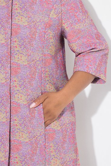 Ulla Popken 839708 Casaco Lilás - Jaquetas - Casacos plus size para mulher