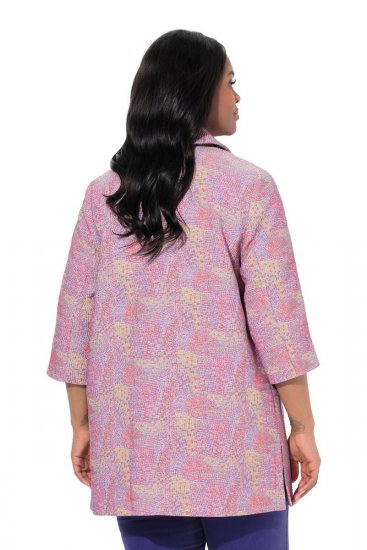 Ulla Popken 839708 Casaco Lilás - Jaquetas - Casacos plus size para mulher