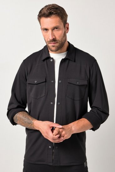 JAY-PI FLEXNAMIC® Sweat-Overshirt Black - Casacos - Casacos Homem Tamanhos Grandes