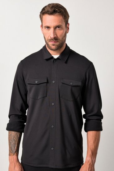 JAY-PI FLEXNAMIC® Sweat-Overshirt Black - Casacos - Casacos Homem Tamanhos Grandes