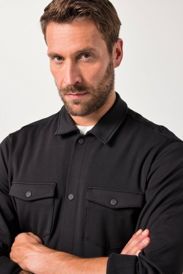 JAY-PI FLEXNAMIC® Sweat-Overshirt Black - Casacos - Casacos Homem Tamanhos Grandes
