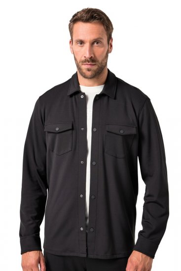 JAY-PI FLEXNAMIC® Sweat-Overshirt Black - Casacos - Casacos Homem Tamanhos Grandes