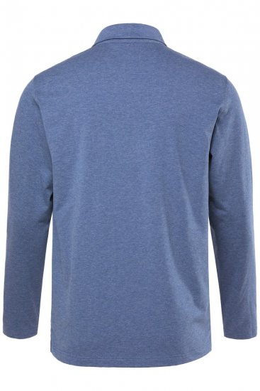 JAY-PI Quickdry Polo Long Sleeve Blue - Pólos - Pólos Tamanhos Grandes Homem