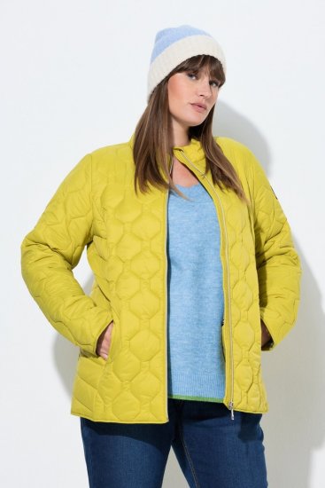 Ulla Popken 840050 Casaco acolchoado Azul claro - Jaquetas - Casacos plus size para mulher