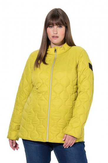 Ulla Popken 840050 Casaco acolchoado Azul claro - Jaquetas - Casacos plus size para mulher