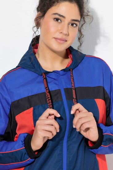 Ulla Popken 840094 Casaco técnico Azul-marinho - Jaquetas - Casacos plus size para mulher