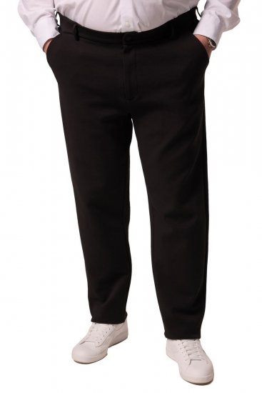 Men+ 207 Bilbao Flexlastic Calças chino em jersey Preto - Fatos - Fatos de Homem Tamanhos Grandes