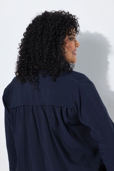 Ulla Popken 840210 Casaco de malha Azul-marinho - Cardigans - Casacos de malha femininos plus size