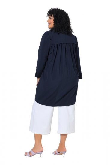 Ulla Popken 840210 Casaco de malha Azul-marinho - Cardigans - Casacos de malha femininos plus size