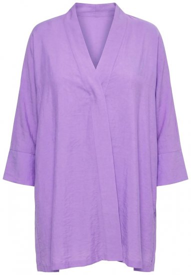 Ulla Popken 840210 Casaco de malha Lilás - Cardigans - Casacos de malha femininos plus size