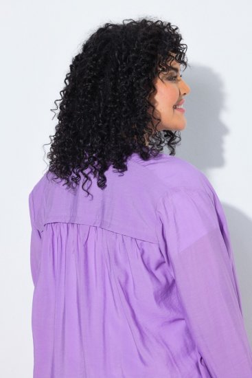 Ulla Popken 840210 Casaco de malha Lilás - Cardigans - Casacos de malha femininos plus size
