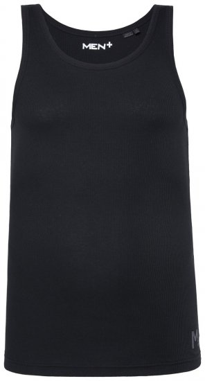 Men+ 620 Camisola de alças canelada Preto - T-shirts - T-shirts Homem Tamanhos Grandes