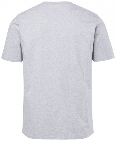 JP1880 T-shirt Short Sleeve Chest Print Grey Melange - T-shirts - T-shirts Homem Tamanhos Grandes