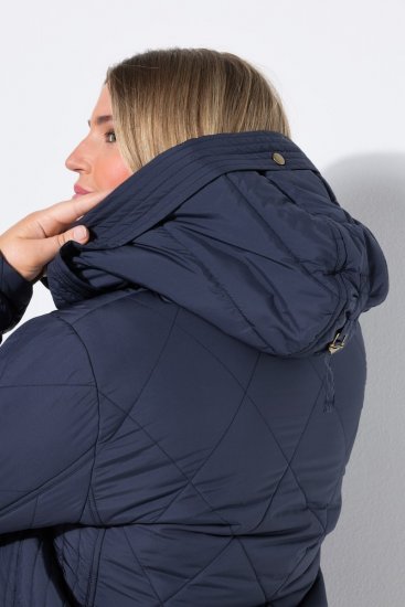 Ulla Popken 841360 Casaco acolchoado Azul-marinho - Jaquetas - Casacos plus size para mulher