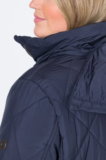 Ulla Popken 841360 Casaco acolchoado Azul-marinho - Jaquetas - Casacos plus size para mulher