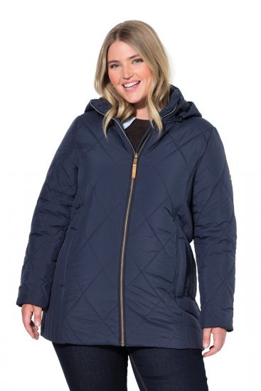 Ulla Popken 841360 Casaco acolchoado Azul-marinho - Jaquetas - Casacos plus size para mulher
