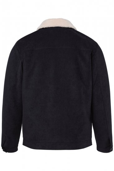 Men+ 545 Casaco com gola teddy Preto - Casacos - Casacos Homem Tamanhos Grandes
