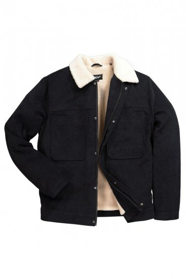 Men+ 545 Casaco com gola teddy Preto - Casacos - Casacos Homem Tamanhos Grandes