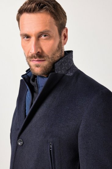 JP1880 Coat Flexnamic With Removable Insert Navy - Casacos - Casacos Homem Tamanhos Grandes