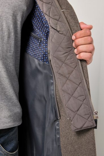 JP1880 FLEXNAMIC Mantel Quilted Insert Brown - Casacos - Casacos Homem Tamanhos Grandes