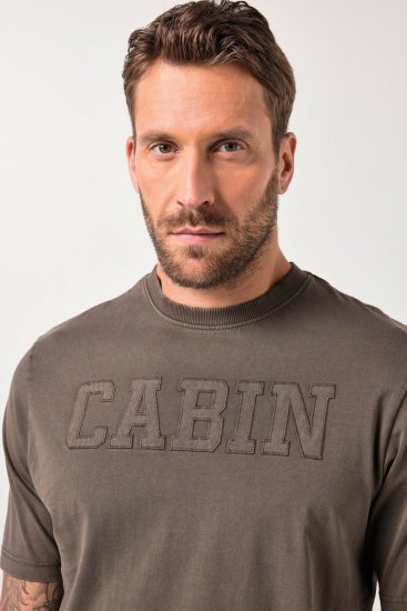 JP1880 T-Shirt Short Sleeve Cabin Mahogany Brown - T-shirts - T-shirts Homem Tamanhos Grandes