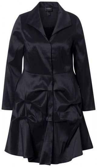 Ulla Popken 842028 Blazer peplum com pregas Preto - Blazers e Coletes - Blazers em Tamanhos Grandes
