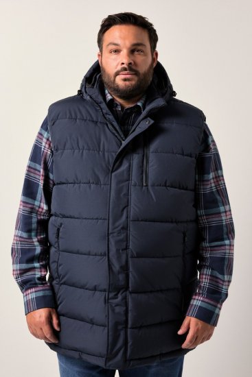 Men+ 433 Colete acolchoado com capuz Azul-marinho - Casacos - Casacos Homem Tamanhos Grandes