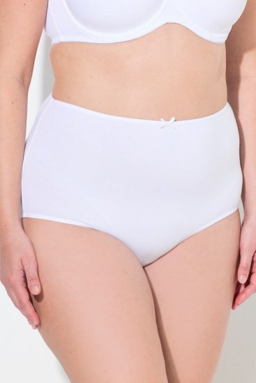 Ulla Popken 842435 Cuecas de cintura alta pack de 3 Branco - Cuecas - 