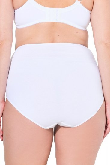 Ulla Popken 842435 Cuecas de cintura alta pack de 3 Branco - Cuecas - 