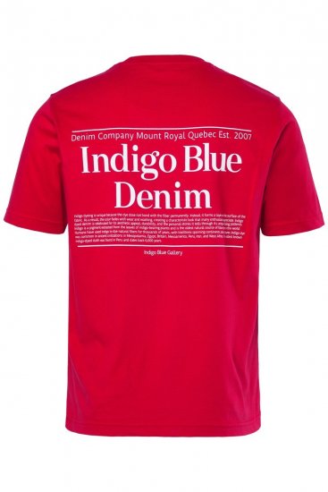 Men+ 500 T-shirt Indigo Blue Denim Vermelho escuro - T-shirts - T-shirts Homem Tamanhos Grandes