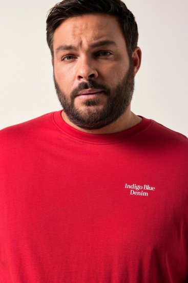 Men+ 500 T-shirt Indigo Blue Denim Vermelho escuro - T-shirts - T-shirts Homem Tamanhos Grandes