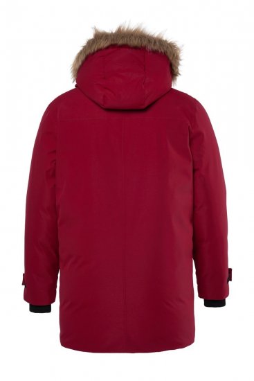 Men+ 619 Parka funcional com capuz de pelo sintético Bordô - Casacos - Casacos Homem Tamanhos Grandes
