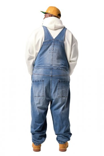 JP1880 842648 Jardineiras de ganga de corte largo Azul ganga - Jeans & calças - Jeans & Calças Tamanhos Grandes Homem