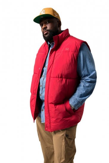 STHUGE 842684 Colete acolchoado Vermelho - Casacos - Casacos Homem Tamanhos Grandes