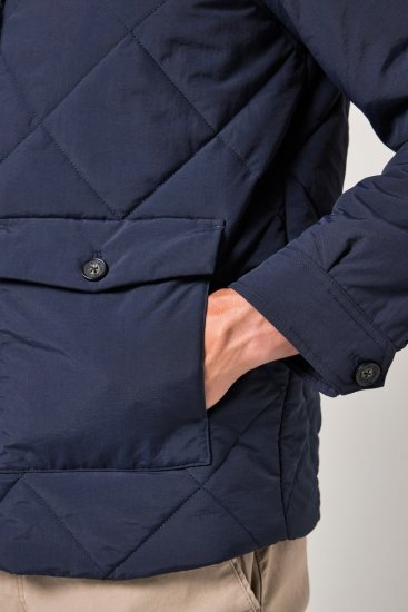 JP1880 842790 Casaco bomber acolchoado em material reciclado Azul-marinho - Casacos - Casacos Homem Tamanhos Grandes