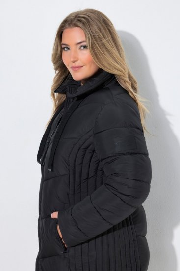 Ulla Popken 842877 Casaco técnico Preto - Jaquetas - Casacos plus size para mulher