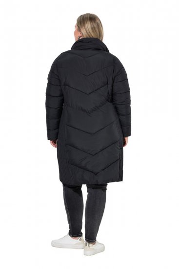 Ulla Popken 842877 Casaco técnico Preto - Jaquetas - Casacos plus size para mulher