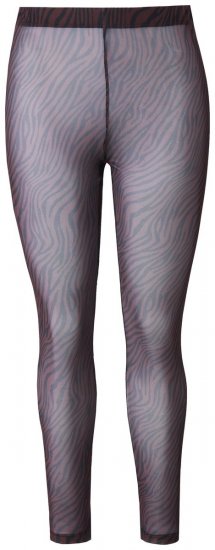Ulla Popken 842879 Leggings de meia com padrão animal Castanho escuro - Collants & meias - 