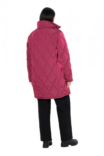 Ulla Popken 842937 Casaco acolchoado Vermelho - Jaquetas - Casacos plus size para mulher
