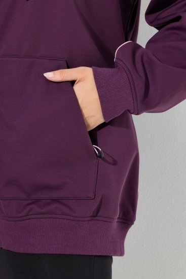 Ulla Popken 843186 Casaco softshell repelente à água com refletores Bordô - Jaquetas - Casacos plus size para mulher