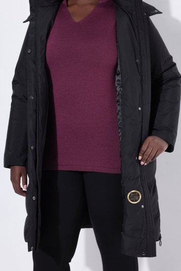 Ulla Popken SYMPATEX Triple Function Coat Black - Casacos - Casacos de Mulher em Tamanhos Grandes