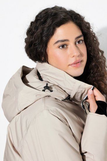 Ulla Popken 844034 Casaco técnico Champanhe - Jaquetas - Casacos plus size para mulher