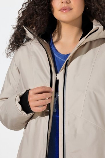 Ulla Popken 844034 Casaco técnico Champanhe - Jaquetas - Casacos plus size para mulher