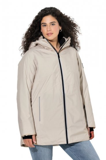 Ulla Popken 844034 Casaco técnico Champanhe - Jaquetas - Casacos plus size para mulher