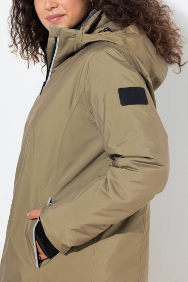 Ulla Popken 844034 Casaco técnico Caqui - Jaquetas - Casacos plus size para mulher