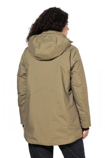 Ulla Popken 844034 Casaco técnico Caqui - Jaquetas - Casacos plus size para mulher