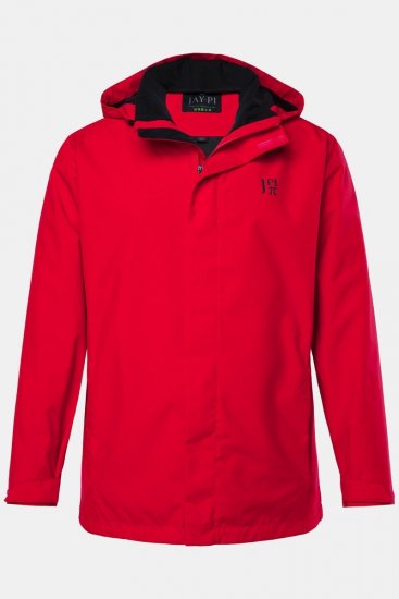 Jay-Pi 844210 Casaco de chuva com capuz dobrável Vermelho salsa - Casacos - Casacos Homem Tamanhos Grandes