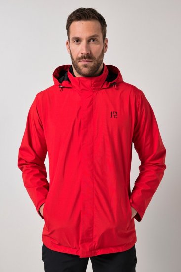 Jay-Pi 844210 Casaco de chuva com capuz dobrável Vermelho salsa - Casacos - Casacos Homem Tamanhos Grandes