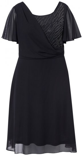 Ulla Popken 844356 Vestido de noite Preto - Vestidos de noite - Vestidos de festa em tamanhos grandes
